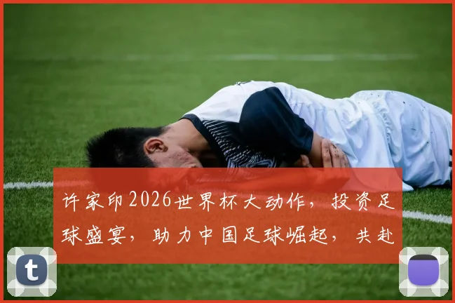 许家印2026世界杯大动作，投资足球盛宴，助力中国足球崛起，共赴激情盛宴